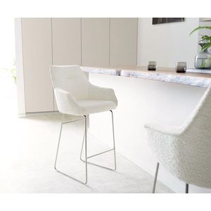 Barová stolička Alja-Flex základňa z nehrdzavejúcej ocele vypuklé vyobraziť