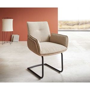 Jedálenská stolička Nela-Flex béžová podstavec konzoly okrúhly čierny vyobraziť