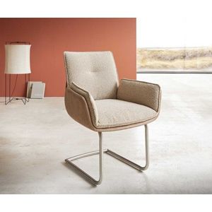 Jedálenská stolička Nela-Flex béžová konzolová podnož okrúhla vyobraziť