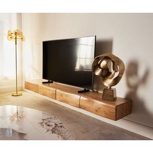 TV stolík Nový 240 cm prírodná akácia 4 dvierka na zavesenie vyobraziť
