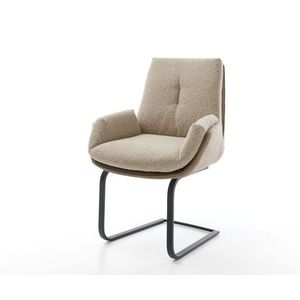 Clea-Flex Jedálenská stolička béžová konzolová podnož plochá čierna vyobraziť