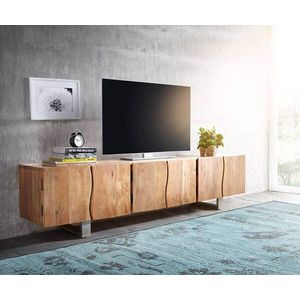 TV stolík Live Edge 220 cm prírodná akácia 6 dvierok vyobraziť
