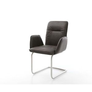 Jedálenská stolička Vinja-Flex antracitová vintage konzolová základňa vyobraziť