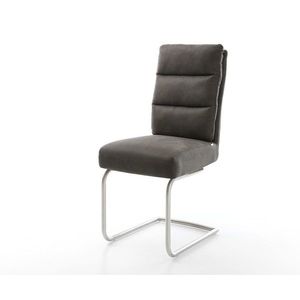 Jedálenská stolička Pela-Flex antracitová vintage konzolová podnož vyobraziť