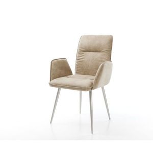 Jedálenská stolička Vinja-Flex béžová vintage kužeľová podnož vyobraziť