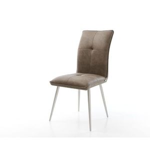 Jedálenská stolička Maddy-Flex taupe vintage kužeľová podnož vyobraziť