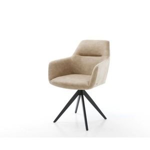 Otočná stolička Pejo-Flex béžová vintage krížová základňa štvorcová vyobraziť