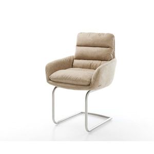 Jedálenská stolička Abelia-Flex s područkami béžová vintage konzola vyobraziť