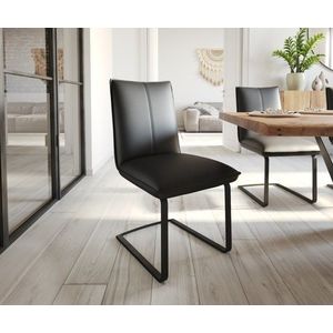 Jedálenská stolička Lelio-Flex konzolová podnož plochá čierna pravá vyobraziť