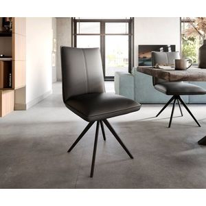 Otočná stolička Lelio-Flex s krížovou základňou široká čierna pravá vyobraziť