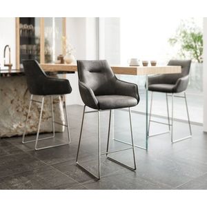 Barová stolička Alja-Flex tenká základňa z nehrdzavejúcej ocele vyobraziť