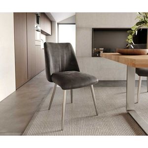 Jedálenská stolička Elso-Flex s kužeľovou podstavou z nehrdzavejúcej vyobraziť