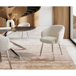 Jedálenská stolička Caja-Flex s kužeľovou základňou z nehrdzavejúcej vyobraziť