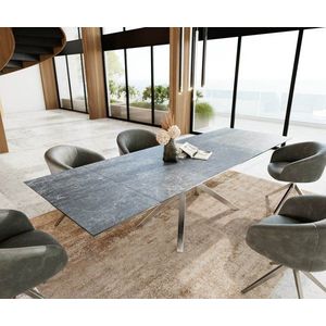 Jedálenský stôl Edge 200-300x100 keramický Laminam®Nero Greco vyobraziť