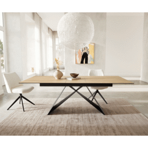 Jedálenský stôl Edge 180-220x100 keramický Laminam® Sabbia Podstava vyobraziť