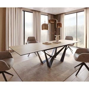 Jedálenský stôl Edge 200-300x100 keramický Laminam® Sabbia vo farbe vyobraziť