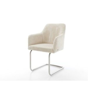 Jedálenská stolička Greg-Flex manšestrová béžová konzolová podnož vyobraziť