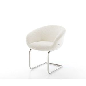 Jedálenská stolička Vinka-Flex s podrúčkami bouclé biela konzolová vyobraziť