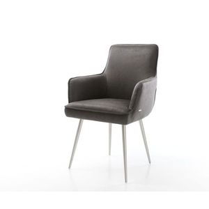 Podnož jedálenskej stoličky Heira-Flex zúžená z nerezovej ocele vyobraziť