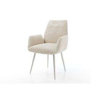 Jedálenská stolička Zoa-Flex manšestrová béžová podnož zúžená vyobraziť