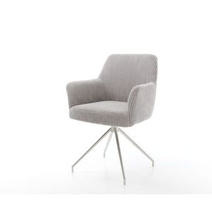 Xana-Flex otočné kreslo s podrúčkami krížová podnož zúžená nerezový vyobraziť