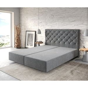 Boxspring posteľ Dream-Great 160x200 cm z mikrovlákna antracit vyobraziť