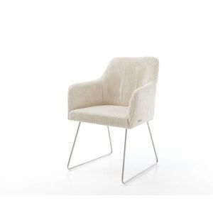 Jedálenská stolička Greg-Flex corduroy béžová tenká podnož vyobraziť