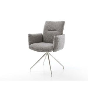 Jova-Flex otočné kreslo s podrúčkami krížová podnož zúžená nerezová vyobraziť