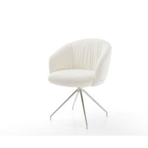 Otočné kreslo Caja-Flex s podrúčkami krížová podnož zúžená nerezová vyobraziť