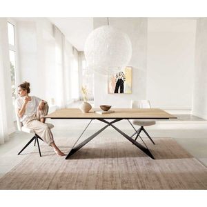 Jedálenský stôl Edge 200x100 keramika stôl Laminam® Sabbia podstava vyobraziť