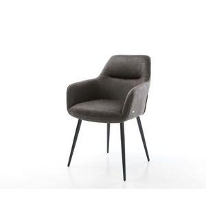 Jedálenská stolička Pejo-Flex antracit vintage kužeľovitá podnož vyobraziť