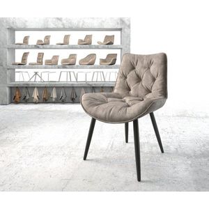 Jedálenská stolička Taimi-Flex taupe vintage s kužeľovou základňou vyobraziť