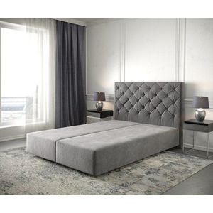 Boxspring posteľ Dream-Great 160x200 cm mikrovlákno taupe vyobraziť