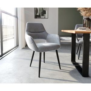 Jedálenská stolička Yago-Flex 4 s kužeľovou základňou čierna zamatová vyobraziť