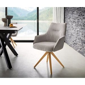 Otočná stolička Alja-Flex s podrúčkami drevená základňa štvorcový vyobraziť