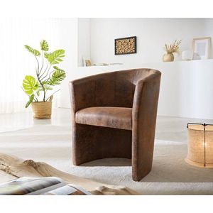 Koktailová stolička Pieder hnedá čalúnená vintage vyobraziť