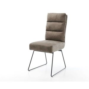 Jedálenská stolička Pela-Flex taupe vintage tenká základňa čierna vyobraziť