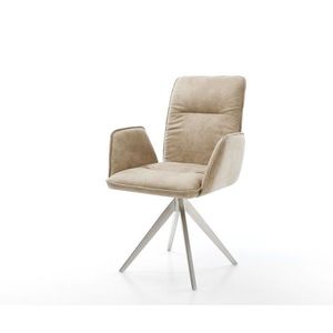 Otočná stolička Vinja-Flex béžová vintage krížová základňa štvorcová vyobraziť