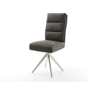 Otočná stolička Pela-Flex antracitová vintage krížová základňa vyobraziť