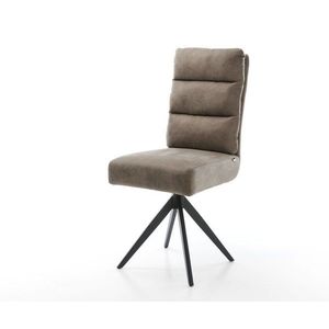 Otočná stolička Pela-Flex taupe vintage krížová základňa štvorcová vyobraziť