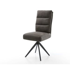 Otočná stolička Pela-Flex antracitová vintage krížová základňa vyobraziť