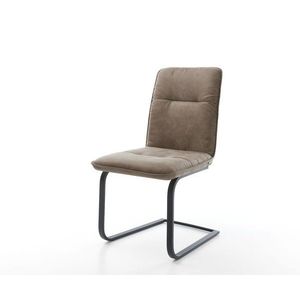 Jedálenská stolička Vinjo-Flex taupe vintage konzolová základňa plochá vyobraziť