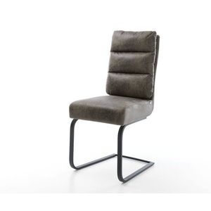 Jedálenská stolička Pela-Flex sivá vintage konzolová podnož plochá vyobraziť