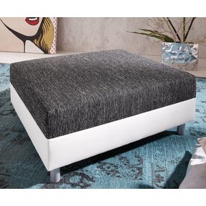 Stolička Clovis Š98 x V83 biela čierna Modulárna štruktúrovaná tkanina vyobraziť