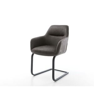 Jedálenská stolička Pejo-Flex antracitová vintage konzolová podnož vyobraziť