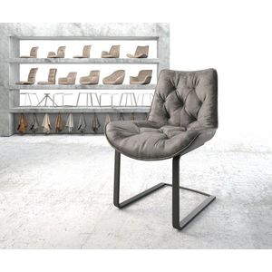 Jedálenská stolička Taimi-Flex sivá vintage konzolová podnož plochá vyobraziť