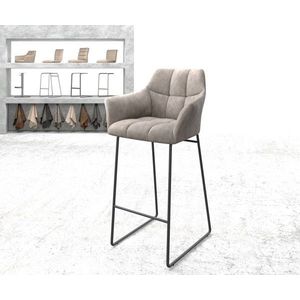 Yulo-Flex vintage taupe kovová barová stolička vyobraziť