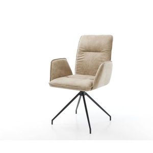 Vinja-Flex otočná stolička béžová vintage krížová základňa zúžená vyobraziť