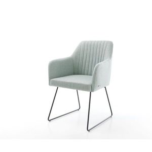 Jedálenská stolička Greg-Flex mint black s tenkou základňou vyobraziť