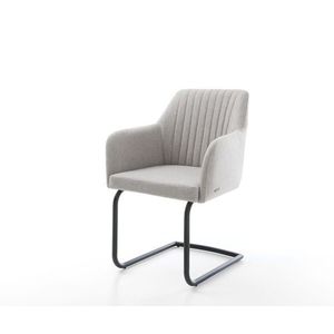 Jedálenská stolička Greg-Flex svetlosivá plochá tkanina konzolová vyobraziť